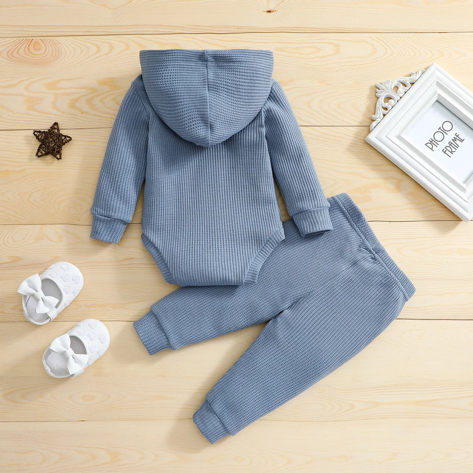 BC550 Conjunto bebé 0-3 meses: mono manga larga y pantalones - imagen 5