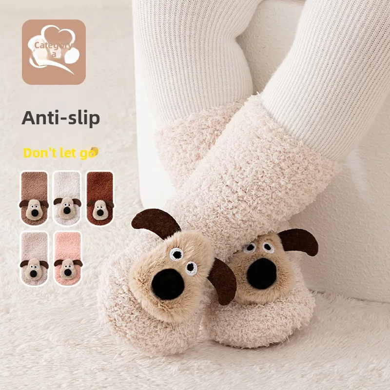 Calcetines invierno antideslizantes para bebés – Cálidos con dibujos