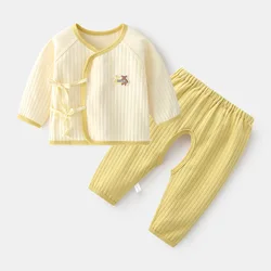 Conjunto de dos piezas de algodón para bebé otoño–primavera