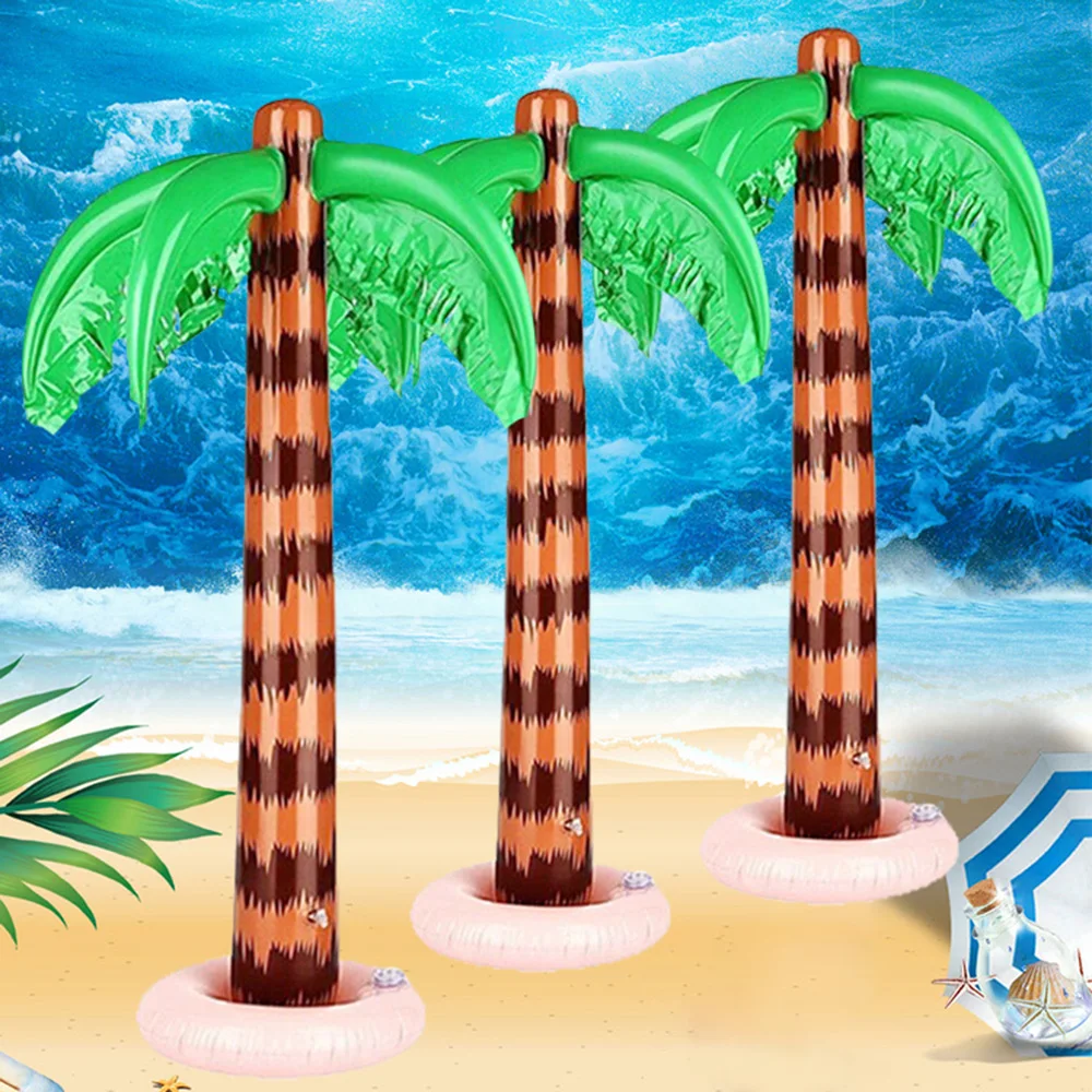 Árbol de coco inflable verde para decoración exterior, piscina - imagen 5