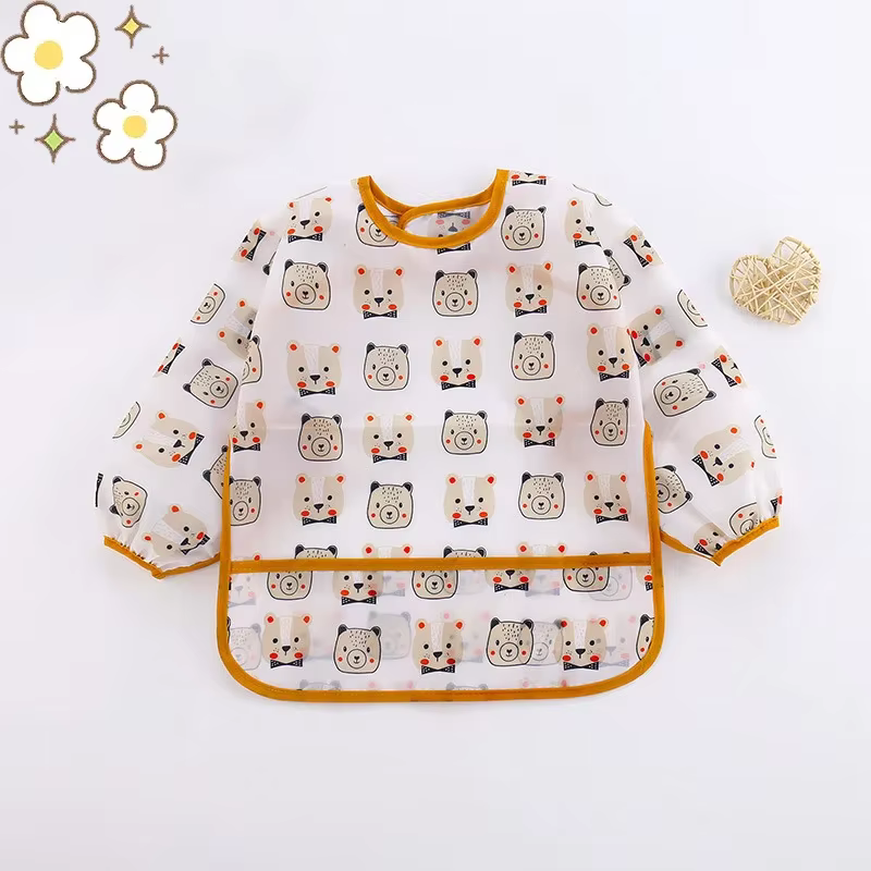 Babero de silicona infantil con dibujos – Impermeable y sin BPA - imagen 3