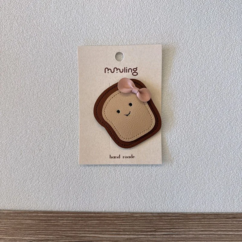 Pinzas para el cabello de niña croissant con pasador
