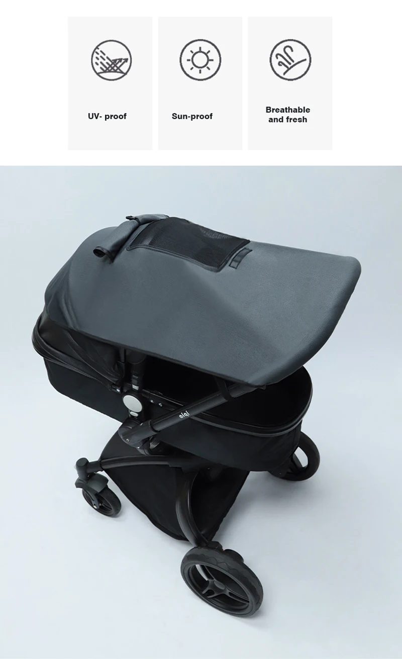 Ventana trasera del parasol para carrito