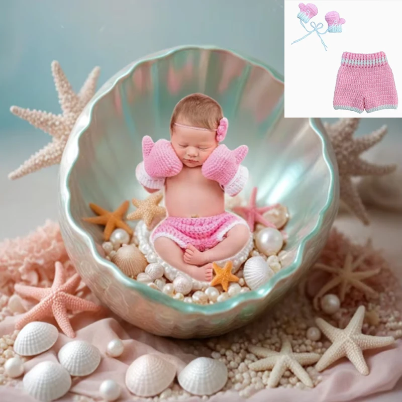 Conjunto de boxeo para bebé niña de punto con guantes - imagen 4