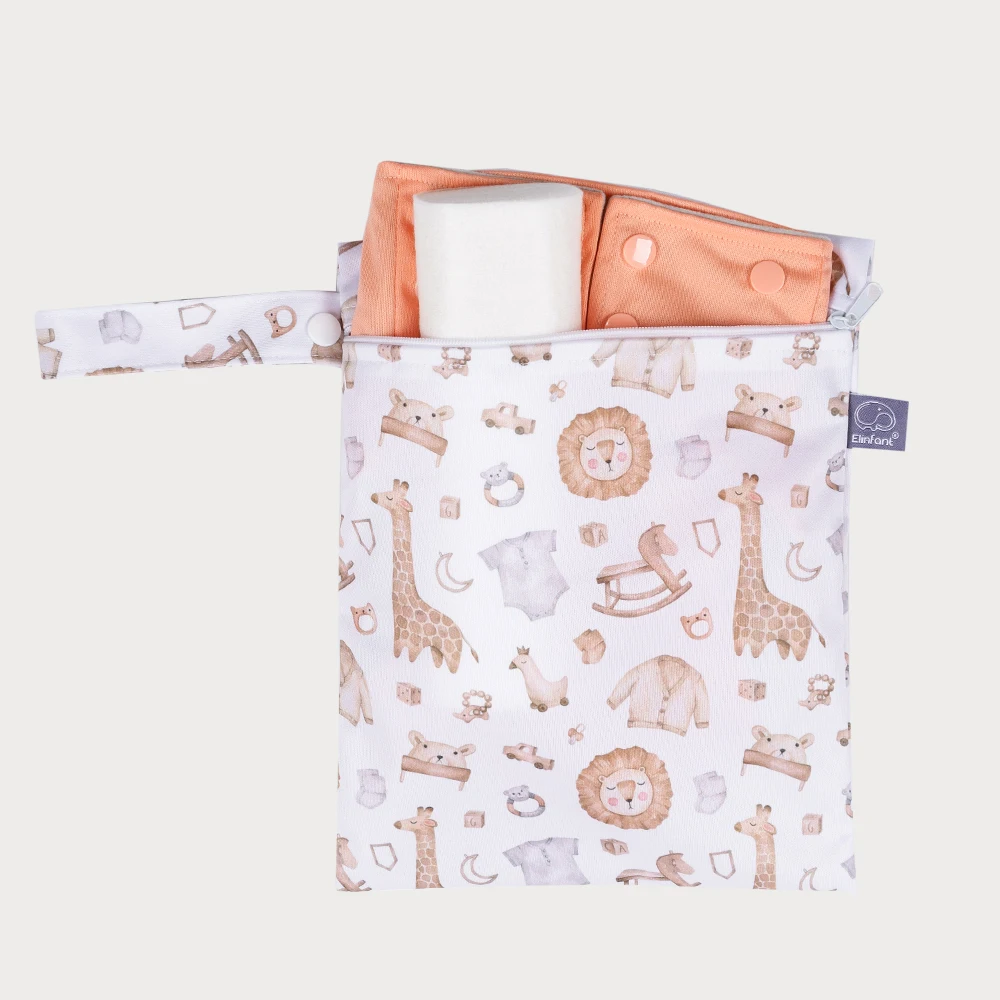 Elinfant Bolsa Pañales Impermeable Doble Neceser Bebé 2 uds - imagen 3