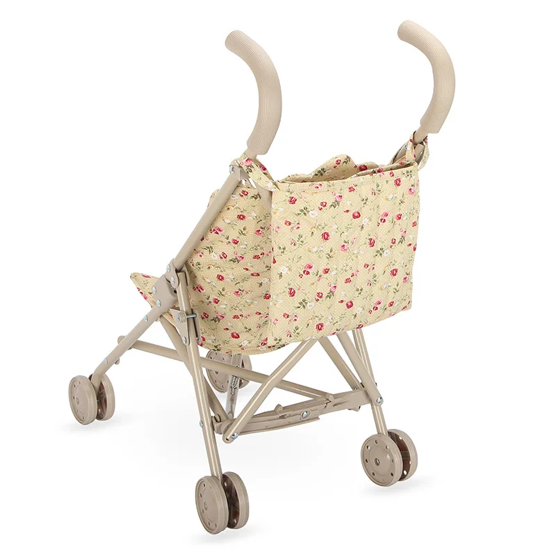 Carrito de muñecas floral para bebé – pequeño y elegante - imagen 2