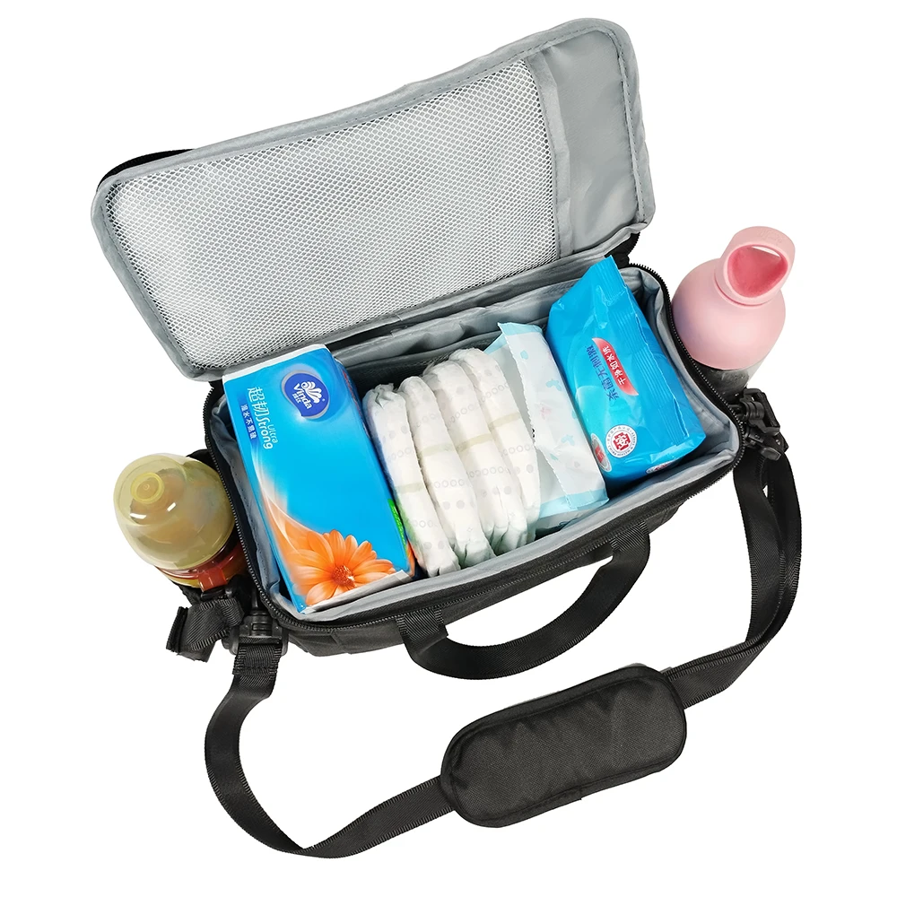 Bolsa universal cochecito acolchada con compartimentos - imagen 5