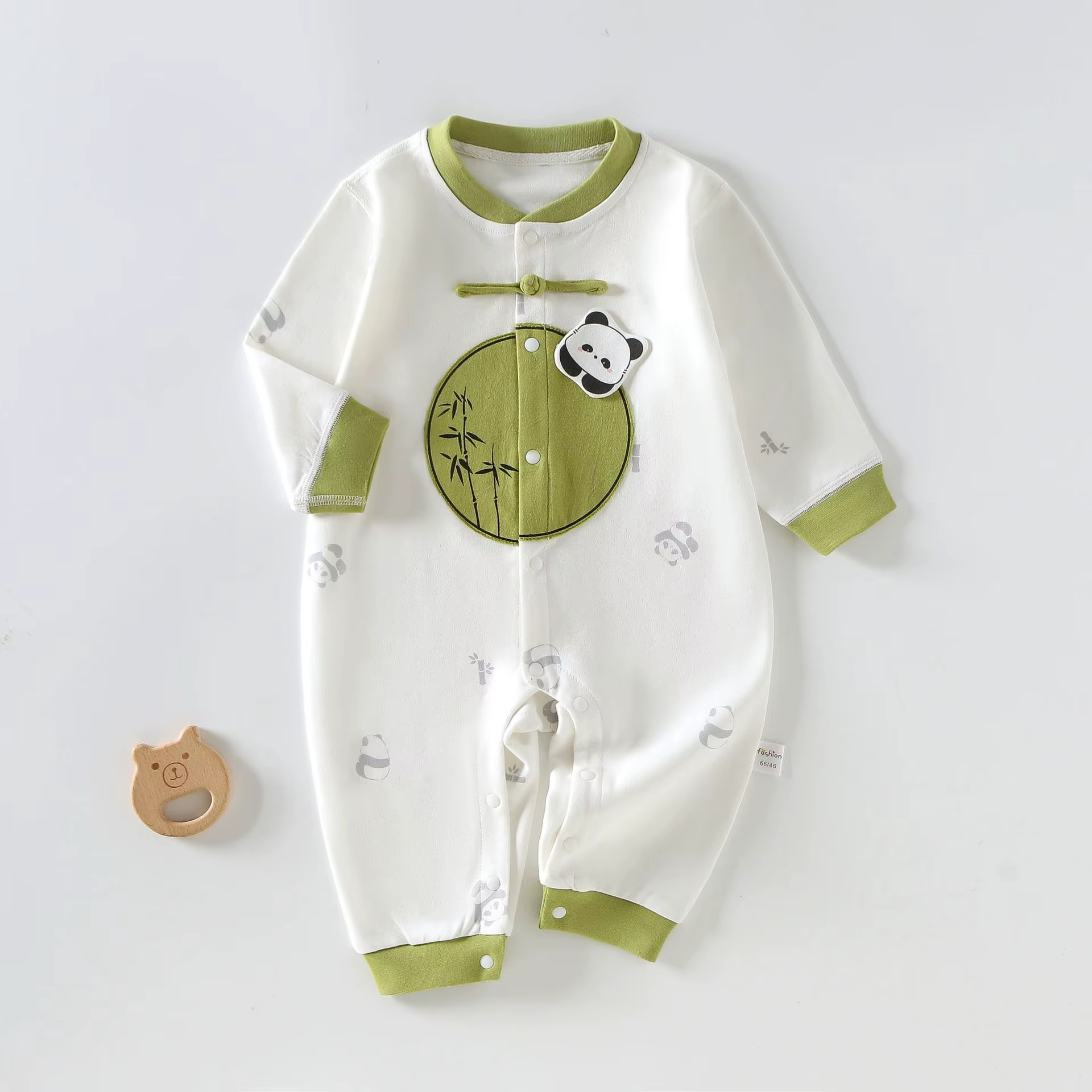 Body infantil de algodón con dibujos – Manga larga primavera y otoño - imagen 3