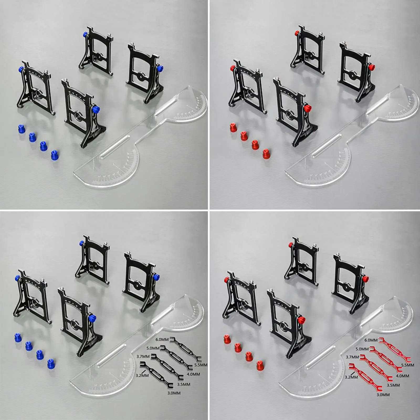 Medidor de camber en aleación de aluminio para coches RC - imagen 4