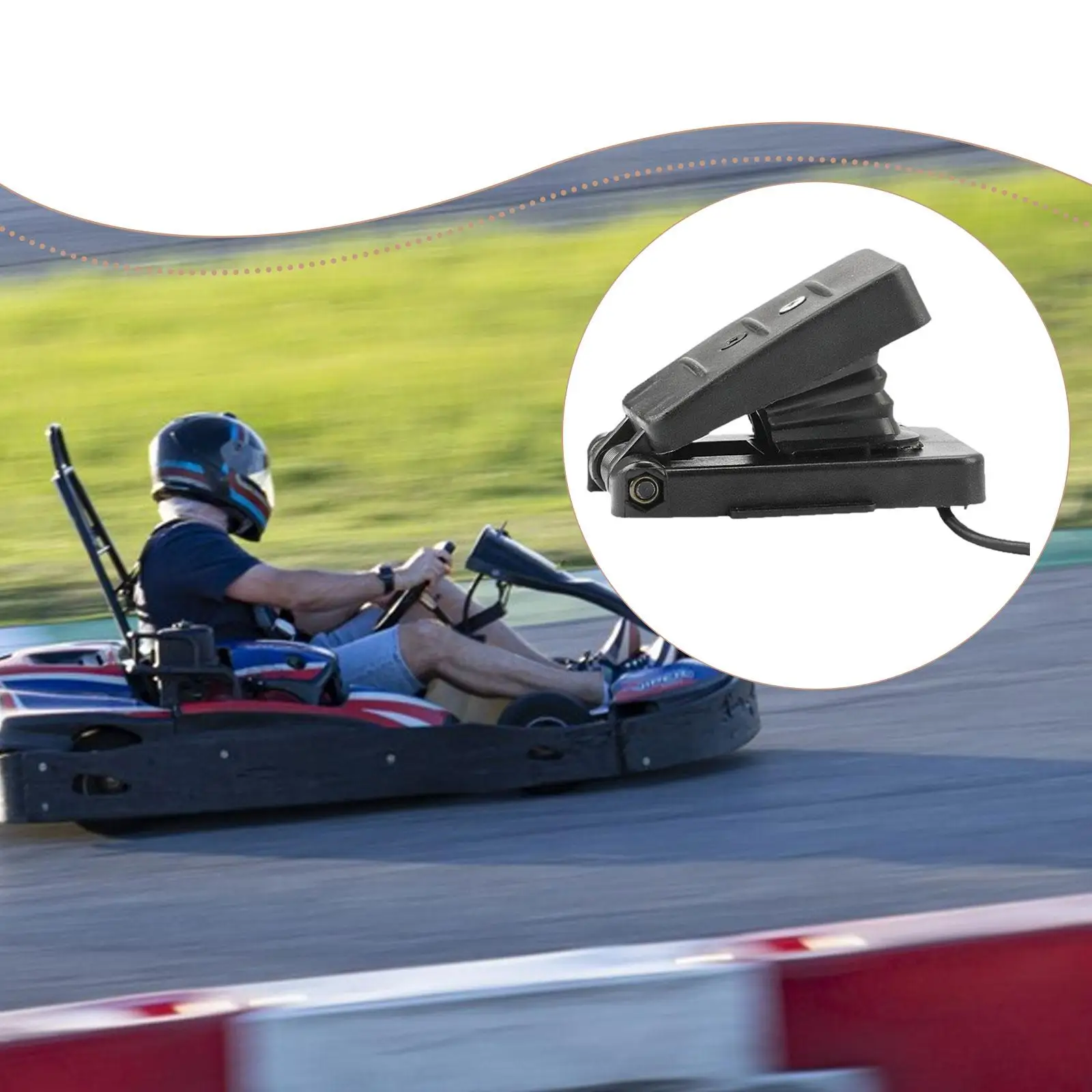 Pedal acelerador para kart infantil ergonómico de repuesto - imagen 3