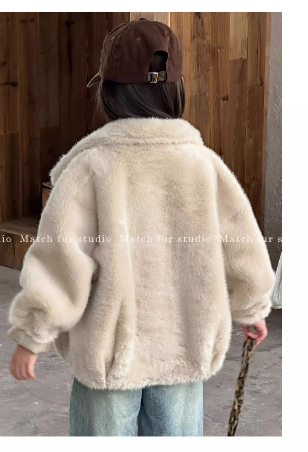 Abrigo acolchado de piel sintética para niños de invierno - imagen 5