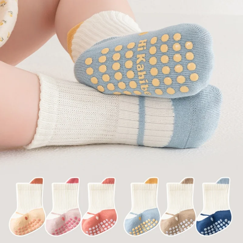 Calcetines de algodón antideslizantes para niño y niña - imagen 2