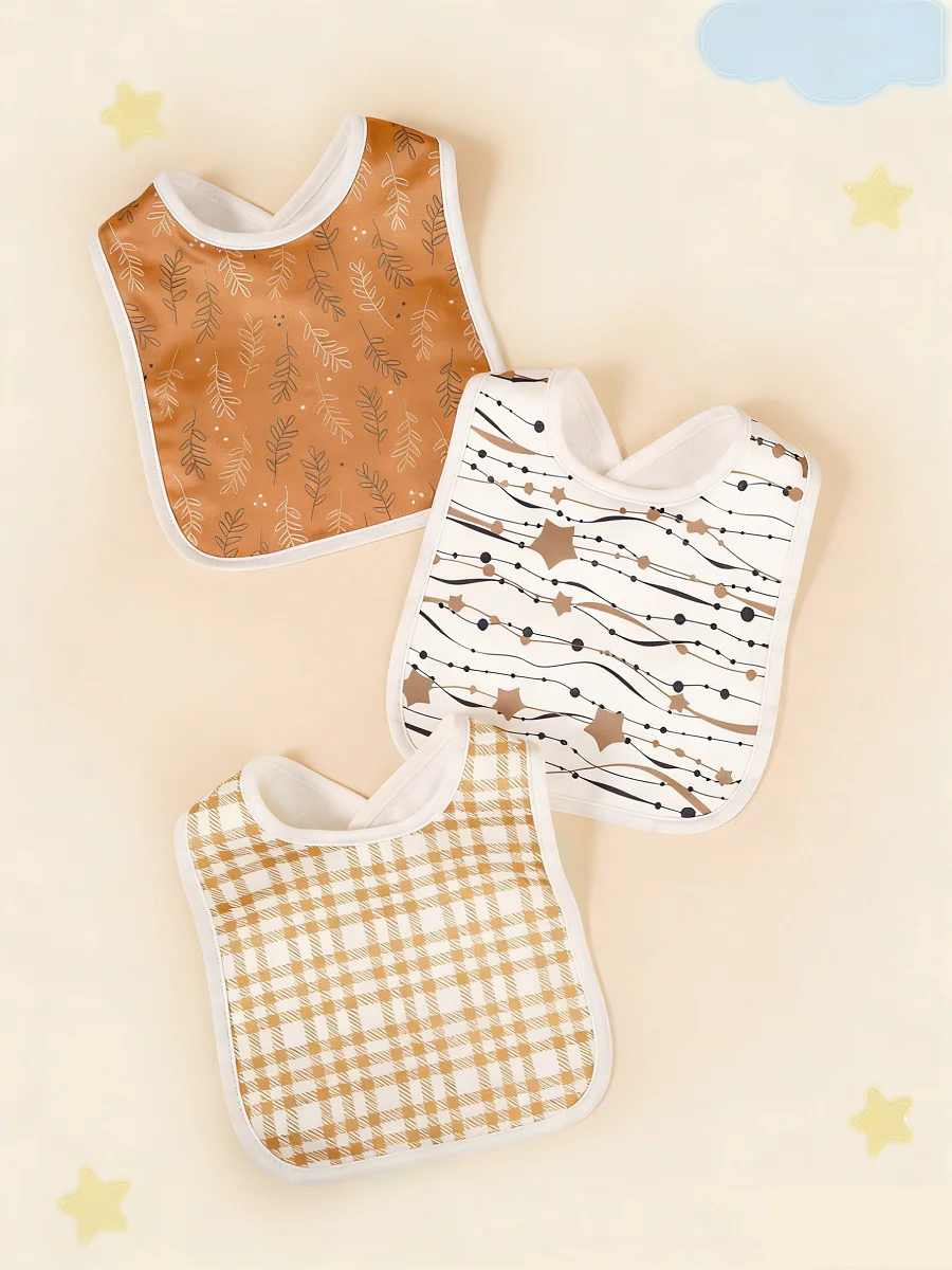 Baberos para bebé con diseño aleatorio, suaves y absorbentes - imagen 4