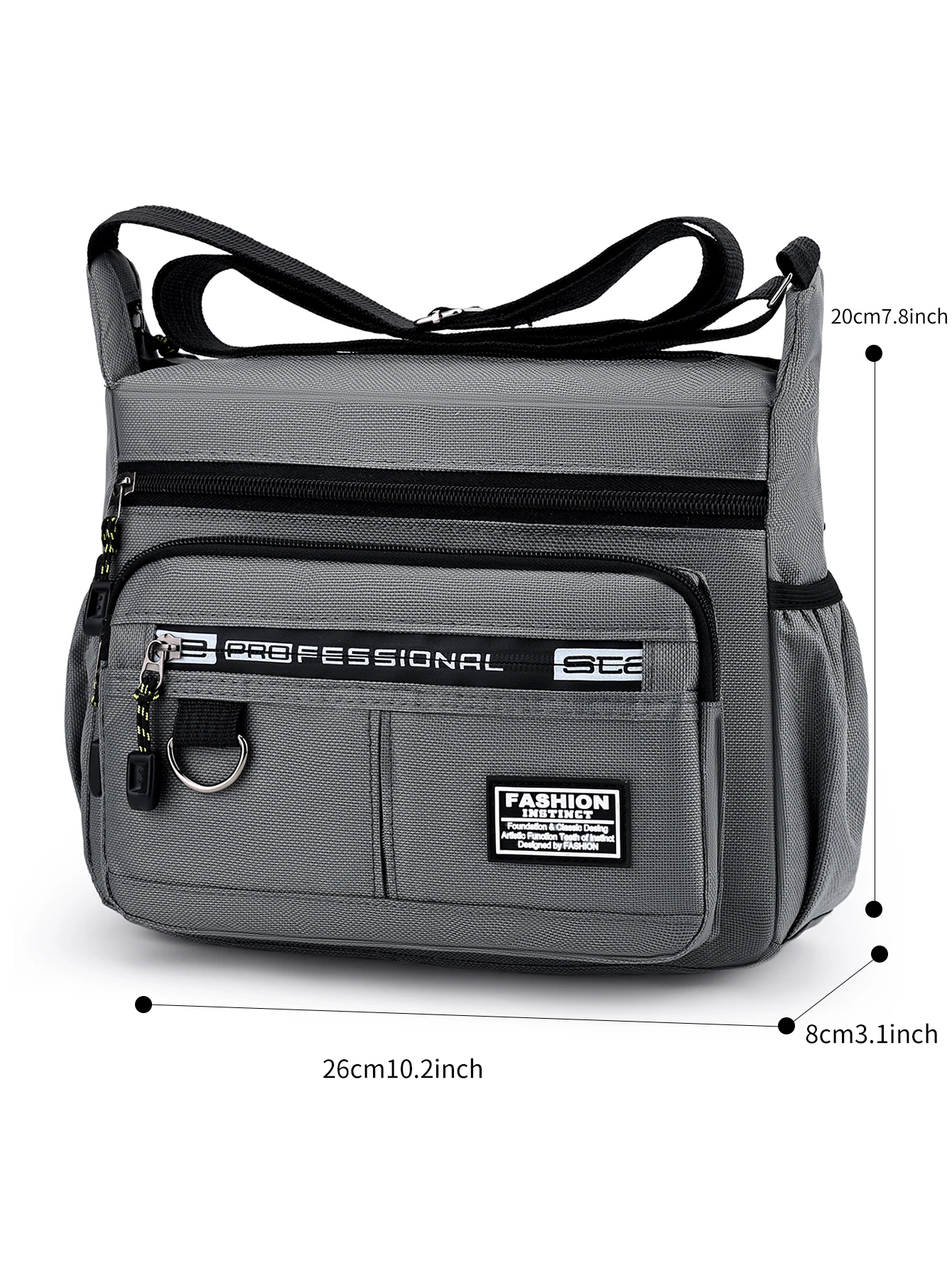 Bolso bandolera hombre informal con múltiples bolsillos para el día - imagen 5