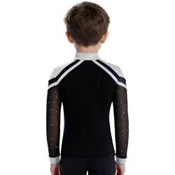 Traje de tango infantil para patinaje artístico con cuello V