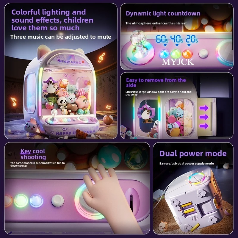 Máquina de garras para atrapar muñecas con monedas infantil - imagen 4