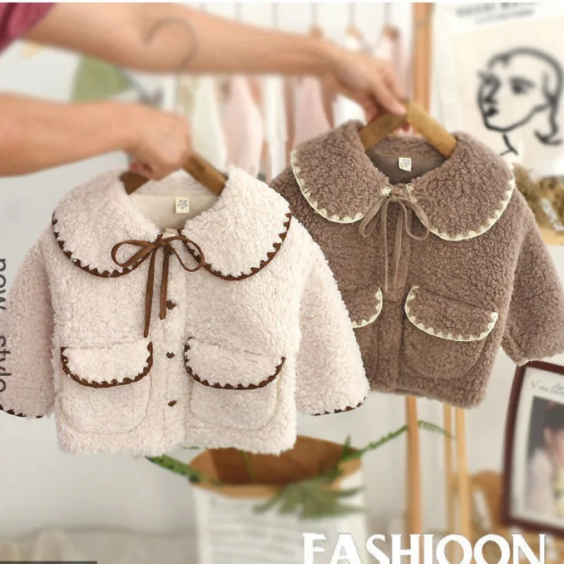 Abrigo de lana grueso para niñas – Parka cálida de invierno - imagen 2
