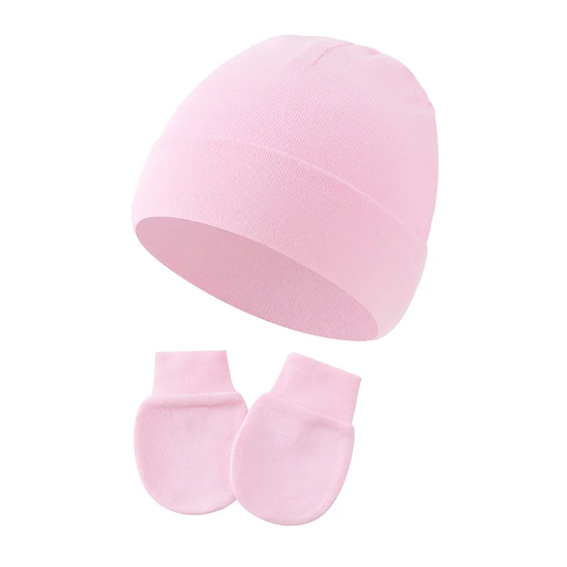 Conjunto gorro y guantes de algodón para bebé recién nacido - imagen 2