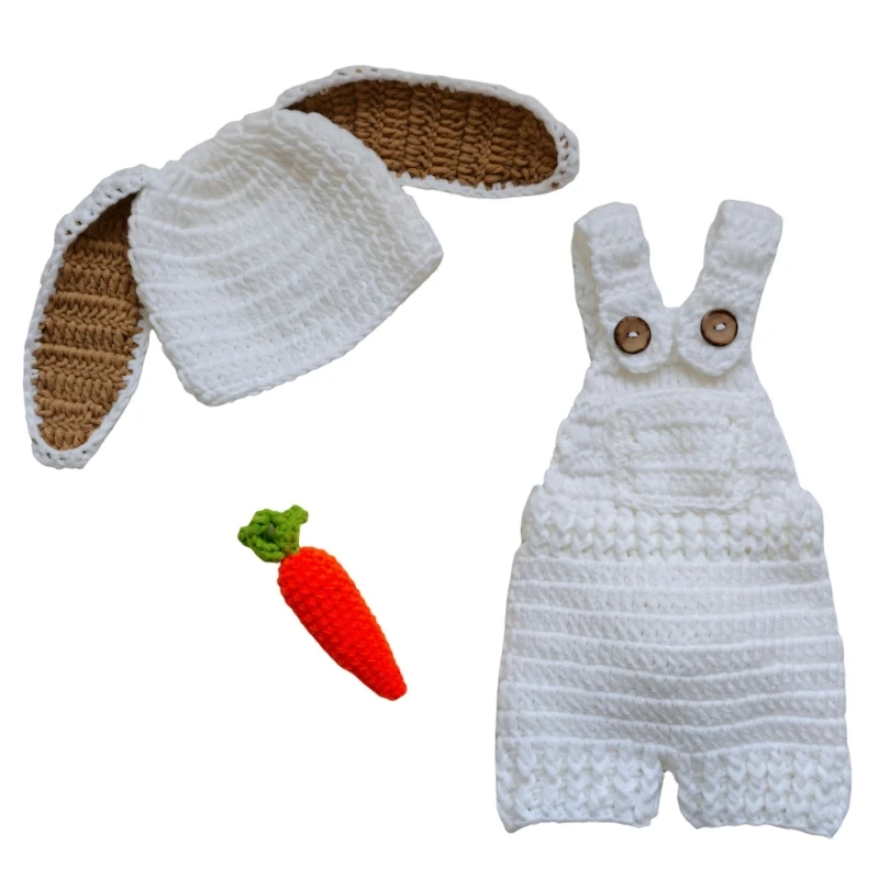 Traje temático de conejo para sesión de bebé
