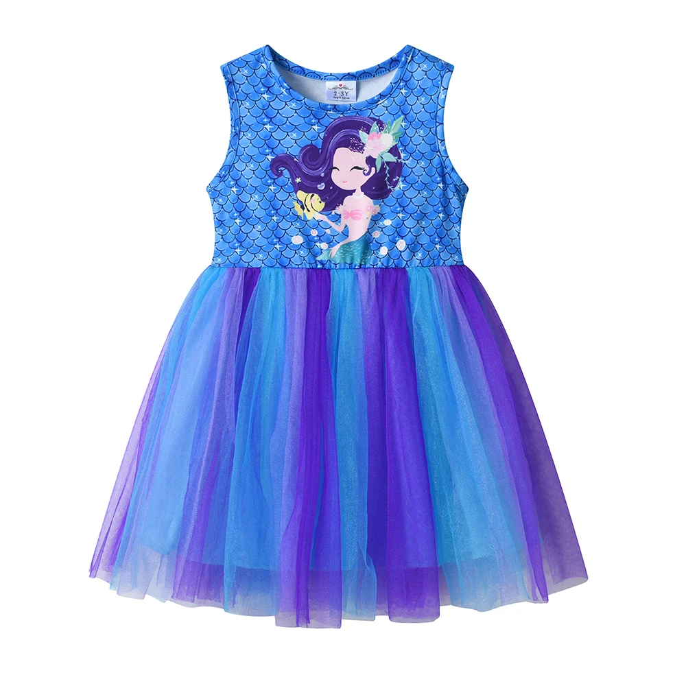 DXTON vestido de sirena sin mangas para niña de verano - imagen 3