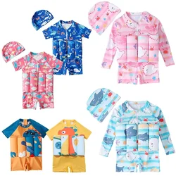 Traje de baño flotante para niño con dibujos animados
