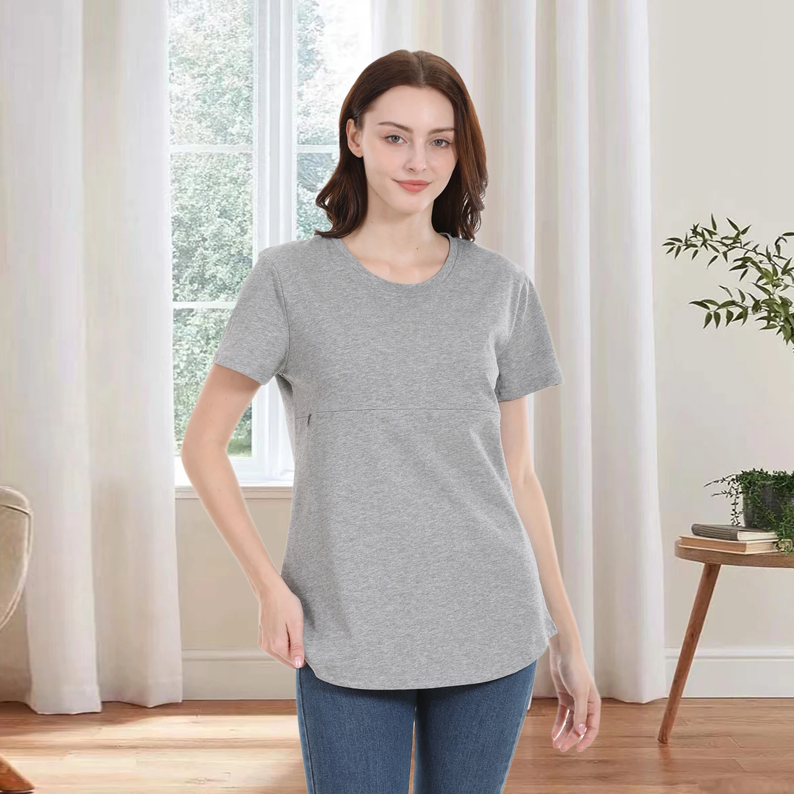 EmotionMoms Top de lactancia embarazo invisible verano - imagen 4