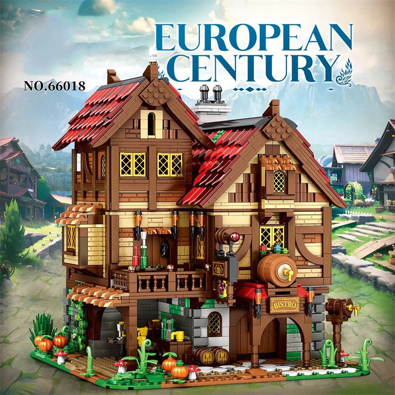 Taberna medieval de bloques - Set de construcción para niños - imagen 2
