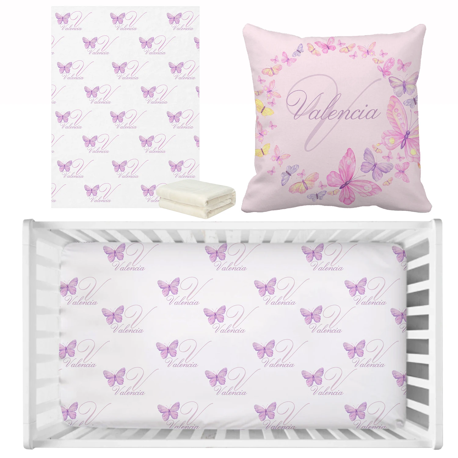 Sábana ajustable con nombre personalizado