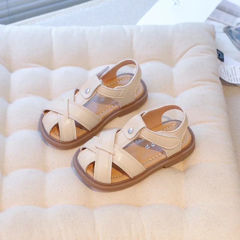 Sandalias niña estilo romano tejidas antideslizantes de suela blanda - imagen 5