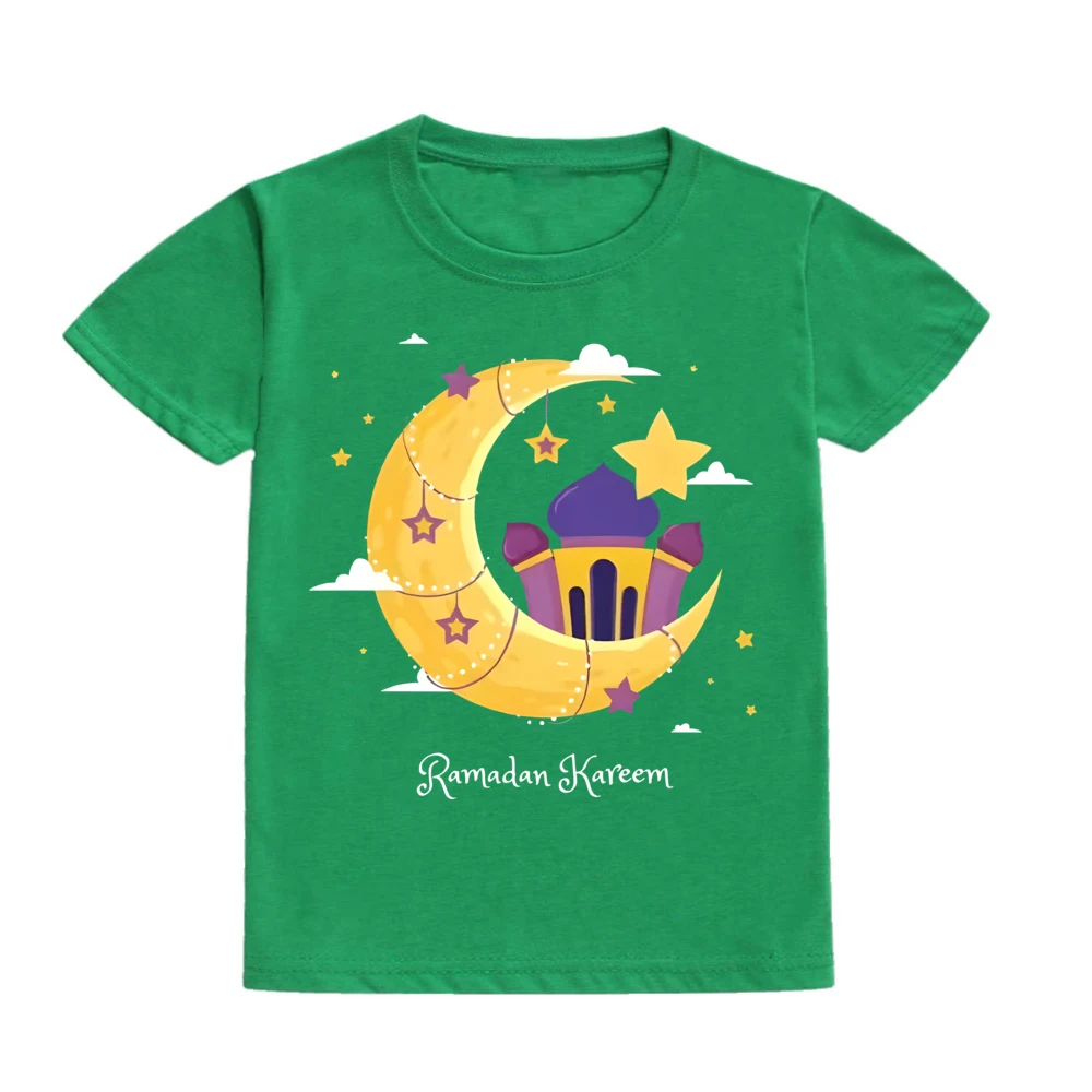 Camiseta infantil de Ramadán con estampado de luna