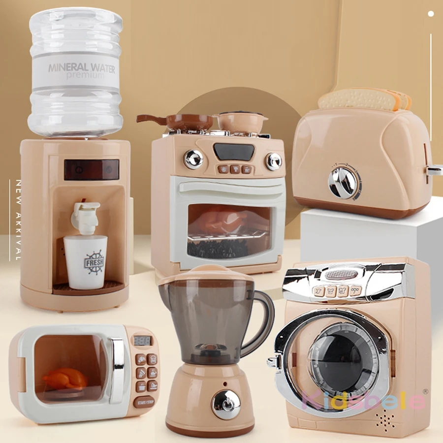 Cocina infantil con electrodomésticos simulados – Juguete educativo - imagen 4