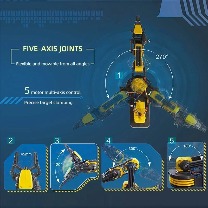 Kit de ciencia con brazo robótico controlado por cable para niños - imagen 3