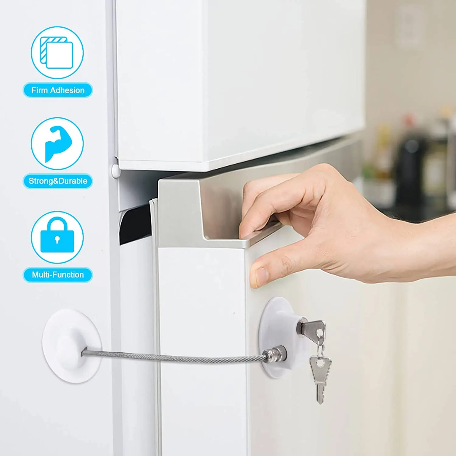 Cerradura de seguridad infantil para puertas y ventanas del hogar - imagen 5