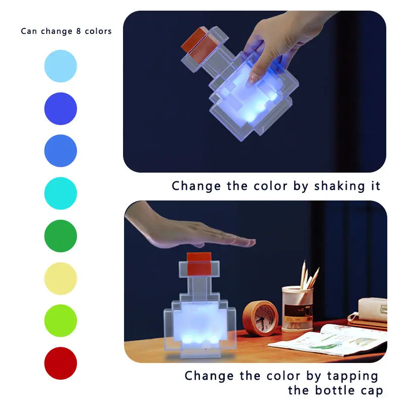Lámpara LED recargable con luz cambiante y control táctil - imagen 5