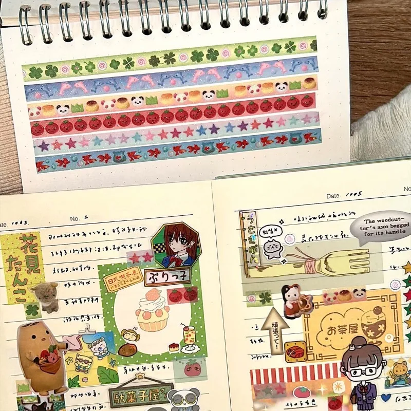 Cinta Washi decorativa con tomates para habitación infantil - imagen 4