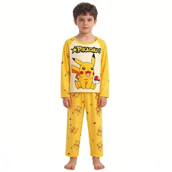Pikachu: conjunto de pijama infantil manga larga Pokémon suave