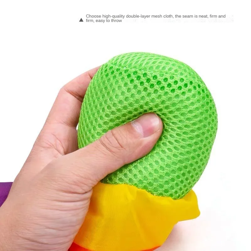 Bola sensorial arcoíris para niños - Juguete suave de desarrollo - imagen 2