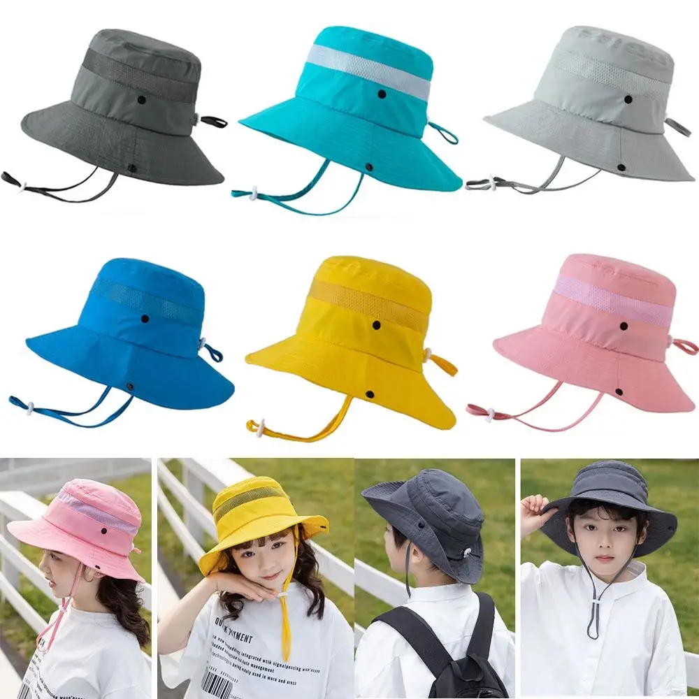 Sombrero de sol con protección UV ajustable para niños - imagen 3