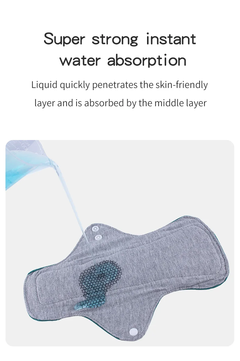 Toallas menstruales reutilizables para rotación