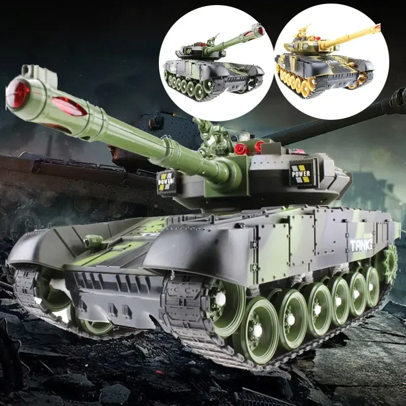 Tanque RC radiocontrol militar con simulación de disparos para niños - imagen 2