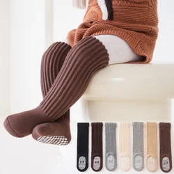 Calcetines altos antideslizantes de invierno cálidos para bebé unisex