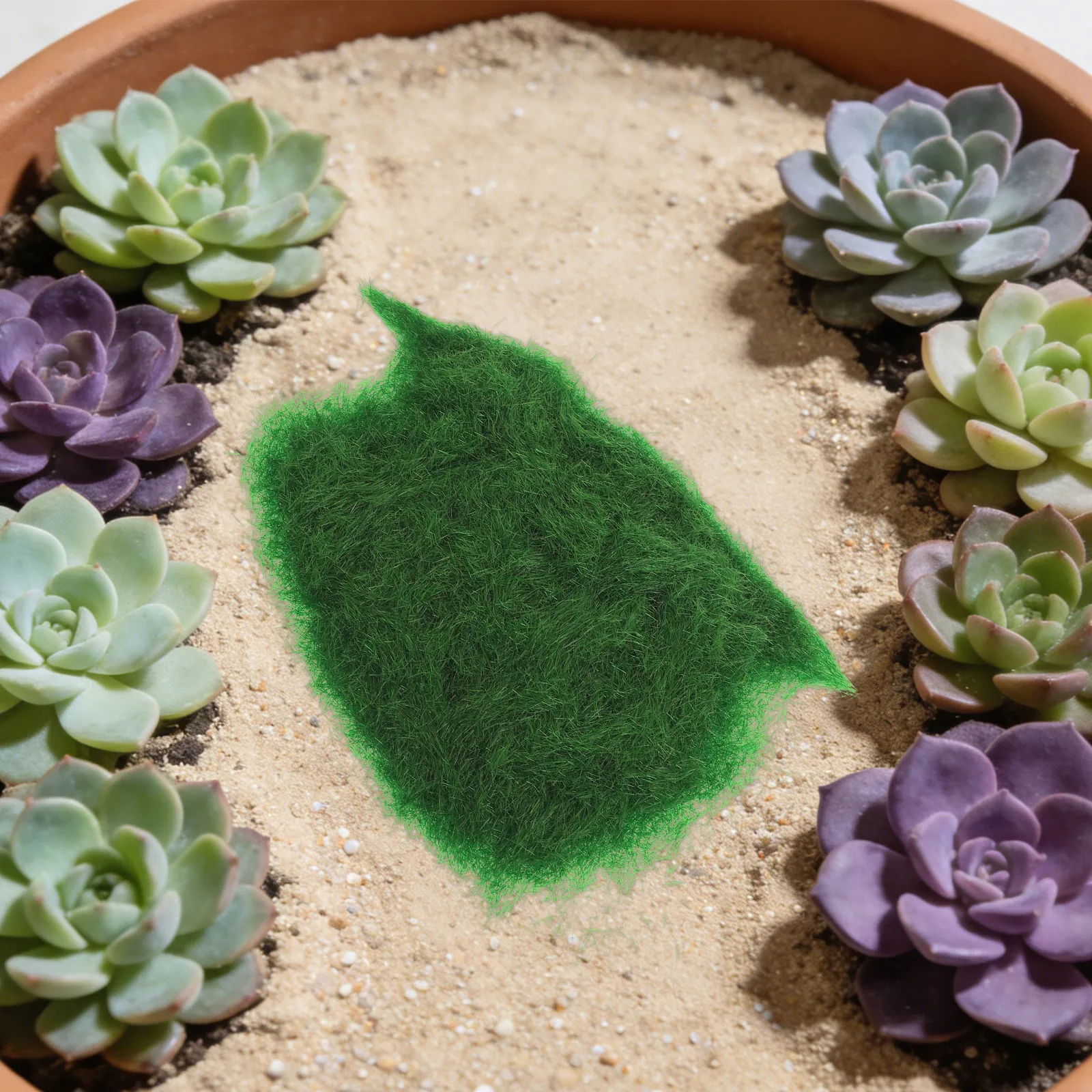 Césped artificial en polvo para manualidades y jardín de hadas - imagen 2