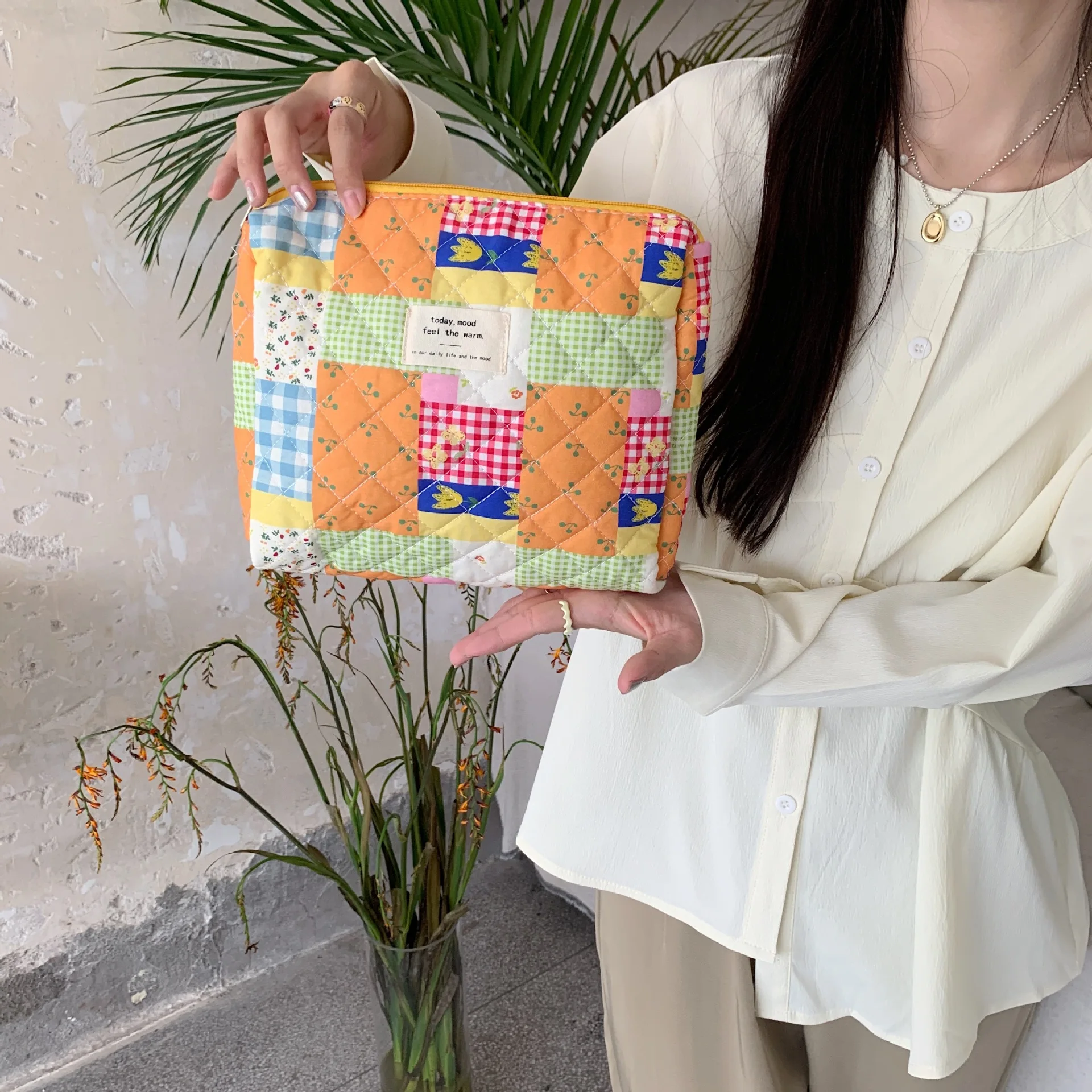 Bolsa de pañales con estampado de dibujos animados y cremallera - imagen 4