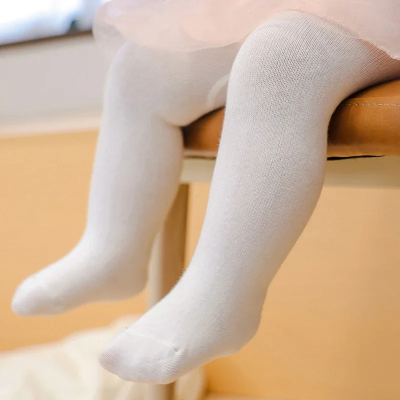 Leotardos de punto elásticos para niña