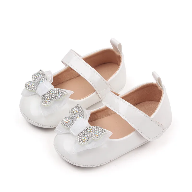 Zapatos primeros pasos de bebé con lazo estilo princesa para niñas - imagen 2
