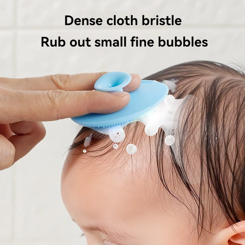 Cepillo de silicona para lavar el pelo de bebé, suave - imagen 4