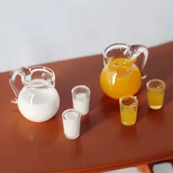Set de bebidas para muñecas con jarra y taza mini