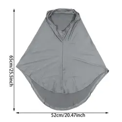 Pañuelo para la cabeza liso con velo largo, uso cómodo