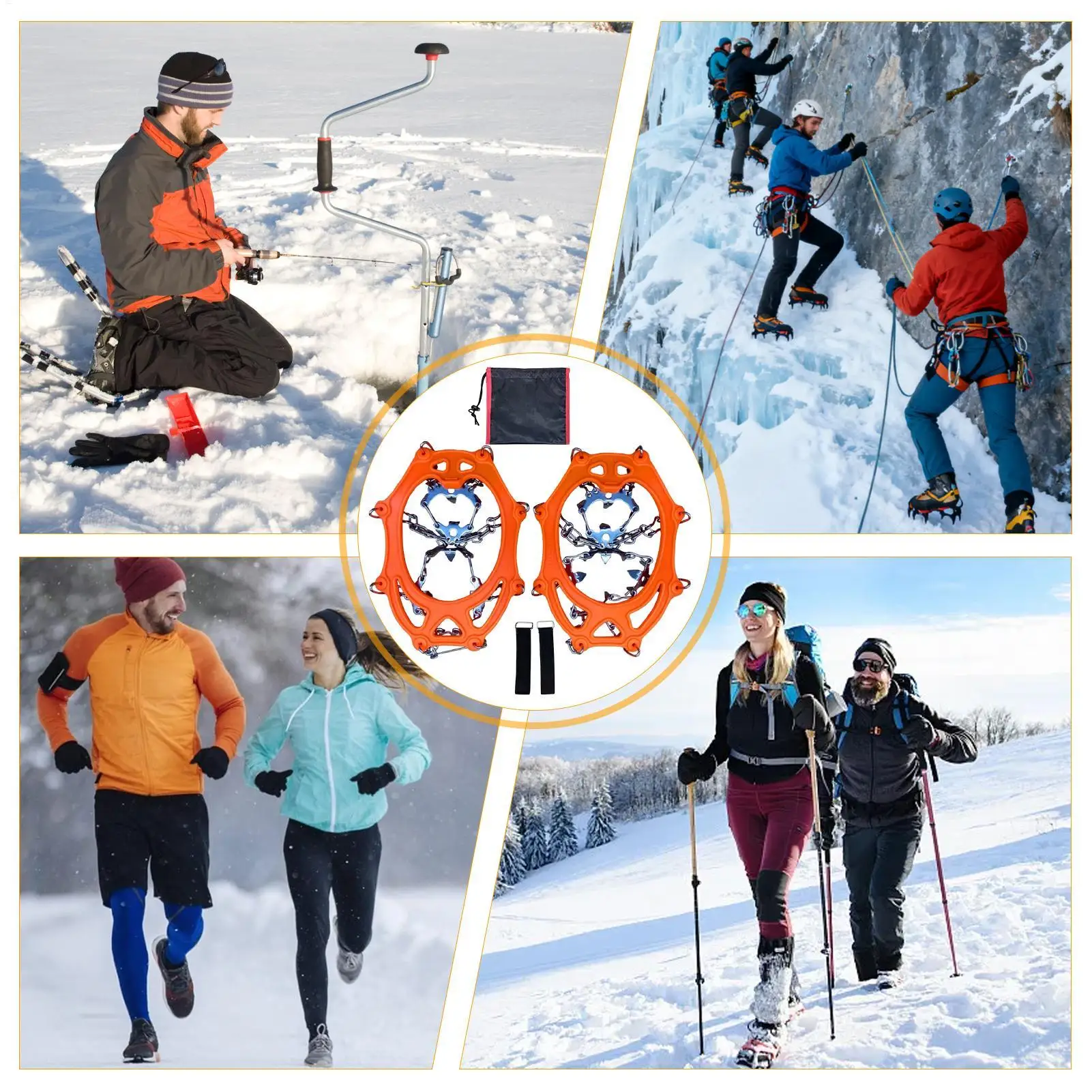 Crampones de hielo antideslizantes para botas de invierno - imagen 4