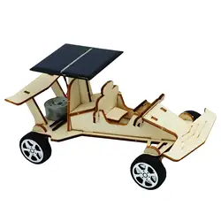 Kit científico de madera con coche solar educativo para niños